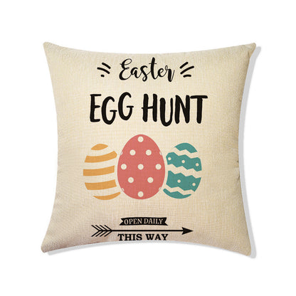Easter Linen Holiday Decoration Pillow