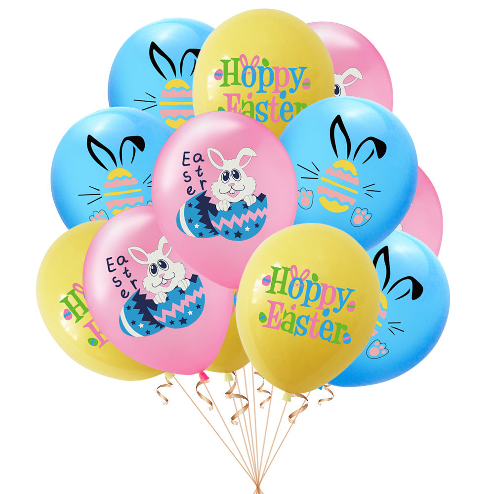 Egg Easter Rubber Balloons